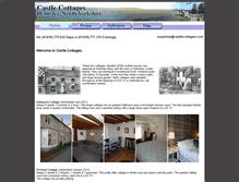 Tablet Screenshot of castlecottages.com
